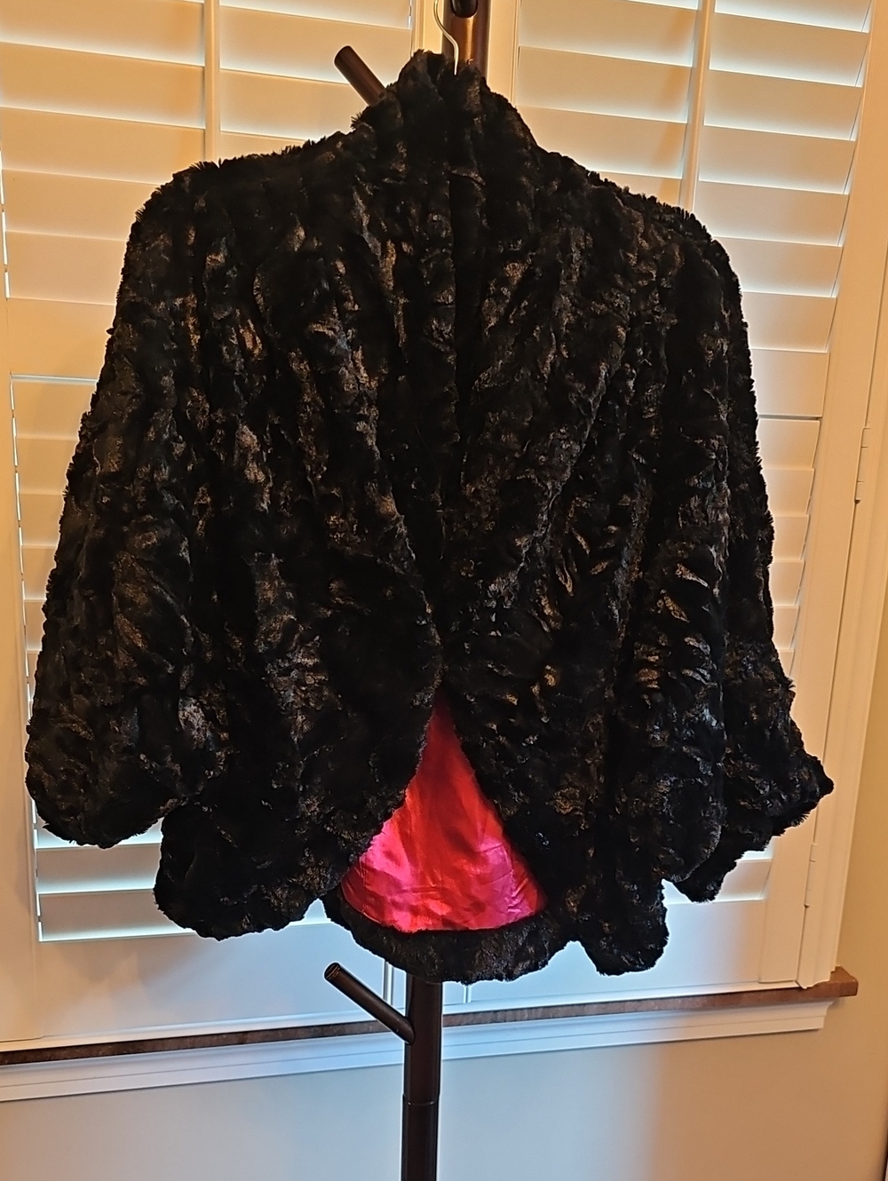 Chico's Velvet Victoria Racoon Jacket - Picture 5 of 6